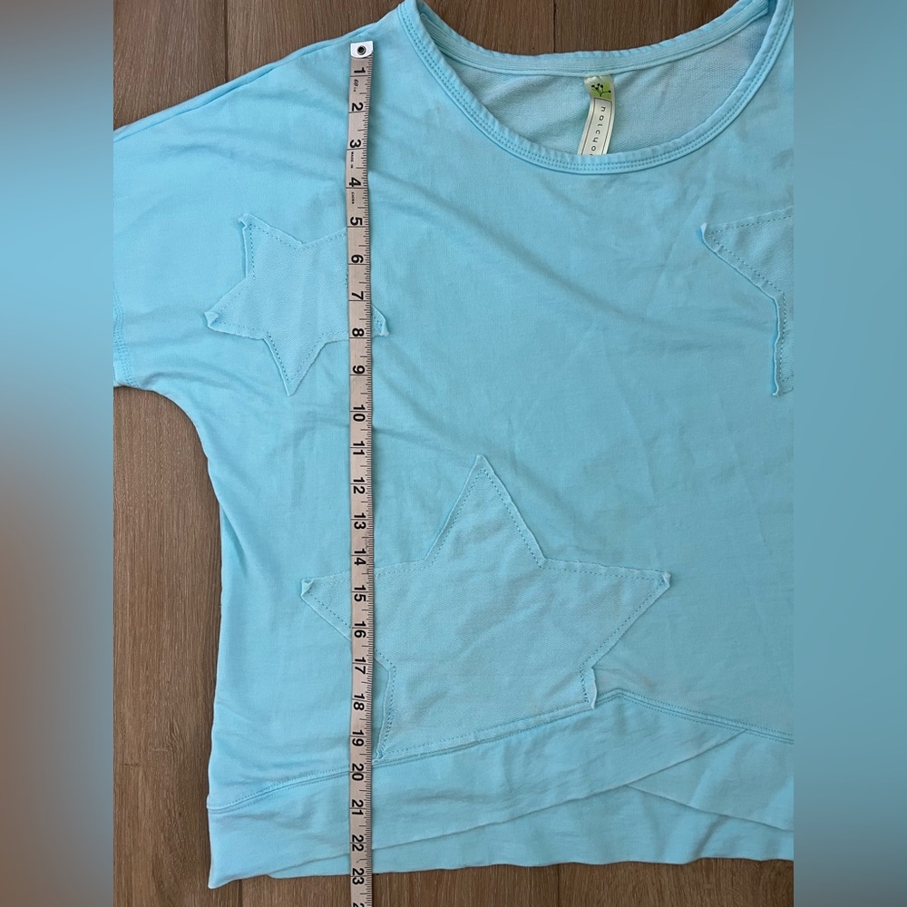 HALCYON Oversized Star Short Sleeve Top EUC - Picture 4 of 6